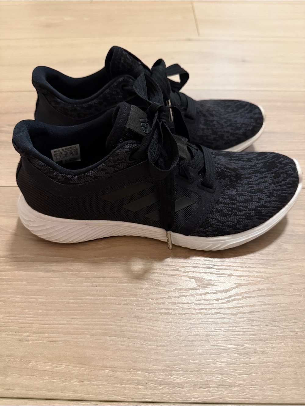 adidas Black and White Knit Trainers